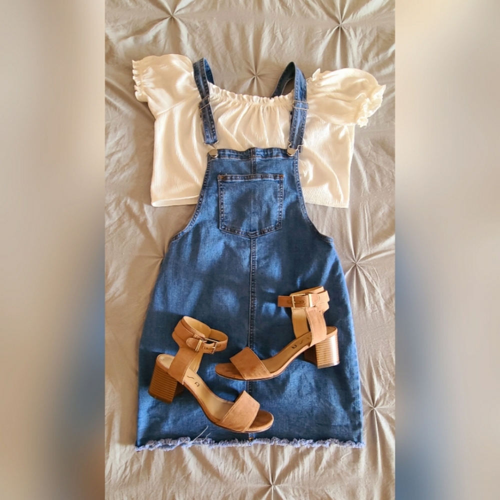 Denim Overall Skirt / Skirterall